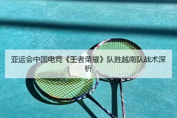 亚运会中国电竞《王者荣耀》队胜越南队战术深析